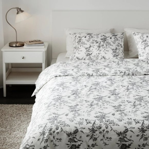 IKEA Bedding Ikea Alvine Kvist Queen Cotton Floral Duvet Poshmark